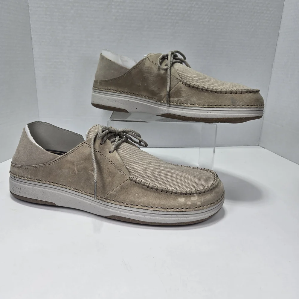 Clarks Nature 5 Moc Nubuck Leather Boat Moccasins Shoes Men's Size 13